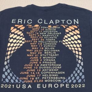 Eric Clapton Officially Licensed World tour concert T shirt size L